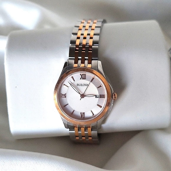 NEW Bulova Womens Watch with Stainless-Steel Strap 98M125 NO BOX